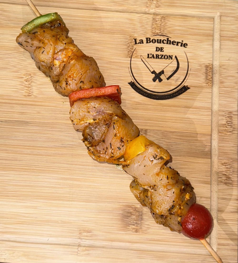 BROCHETTE DE POULET MARINER  - La Boucherie de l'Arzon