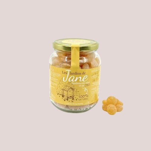 Gommes miel - 500 gr CBD (145 pièces) - Les jardins de Jane - Le Marché du CBD