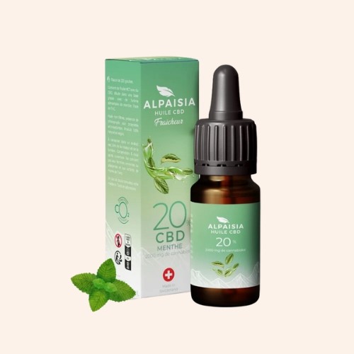 Huile CBD 20% - Menthe | Alpaisia - Produit CBD sur Le Marché du CBD