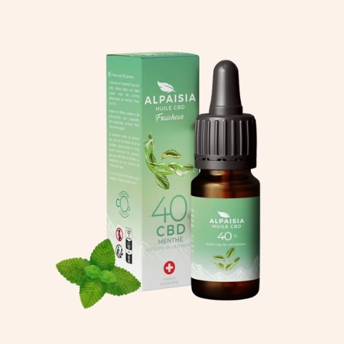 Huile CBD 40% - Menthe | Alpaisia - Le Marché du CBD