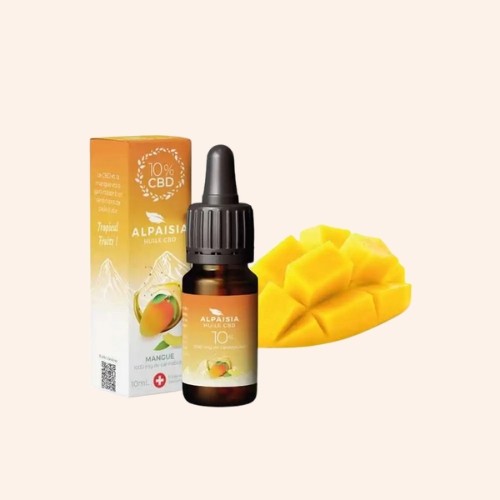 Huile CBD 10% - Mangue | Alpaisia - Produit CBD sur Le Marché du CBD