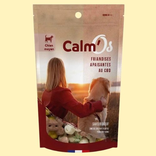 Friandise CBD Calm'os | Chien moyen | Novaloa - Le Marché du CBD