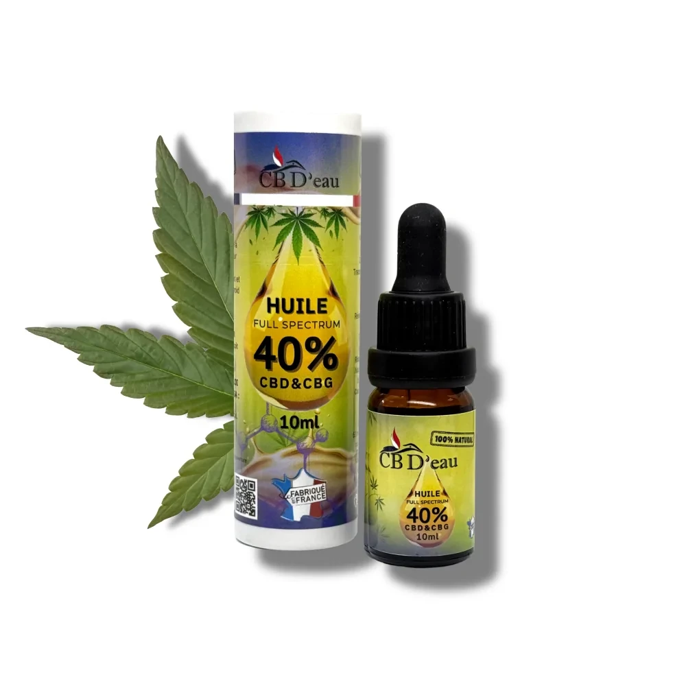 Huile CBD 40% - Full spectrum - CBD'eau - Le Marché du CBD