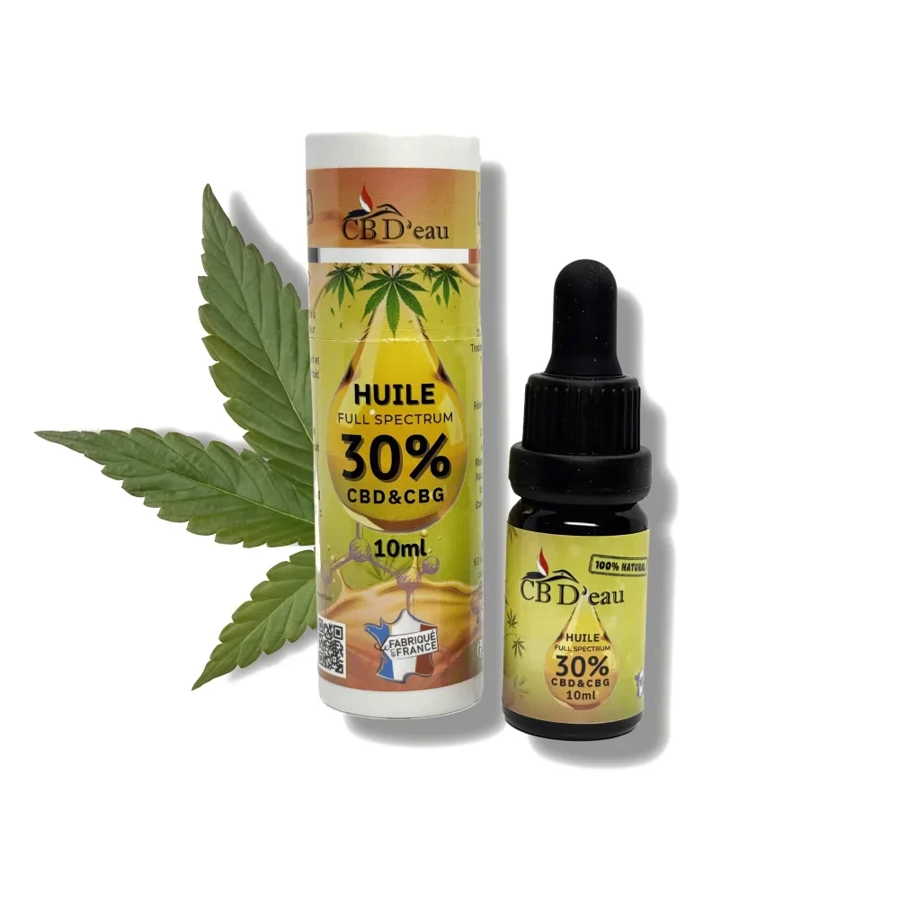 Huile CBD 30% - Spectre complet | CBD'eau - Produit CBD sur Le Marché du CBD