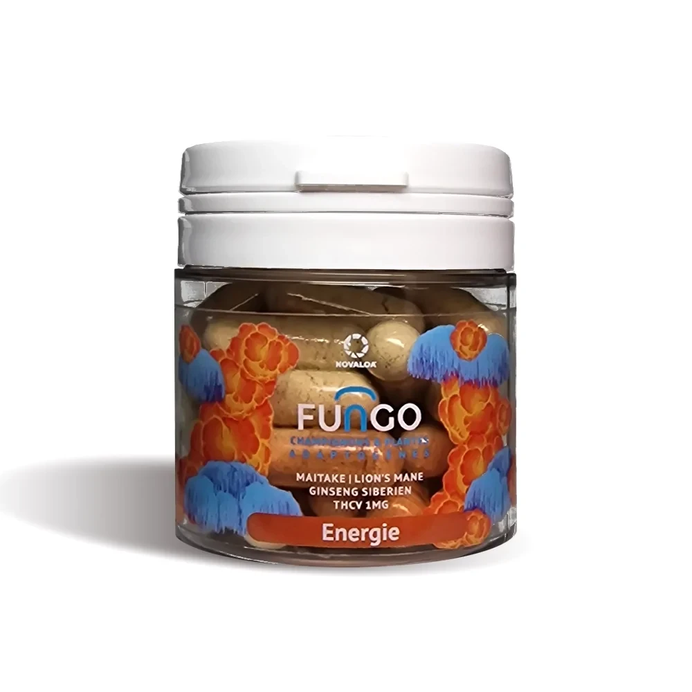Gélule THCV et champignons - Energie - Le Marché du CBD