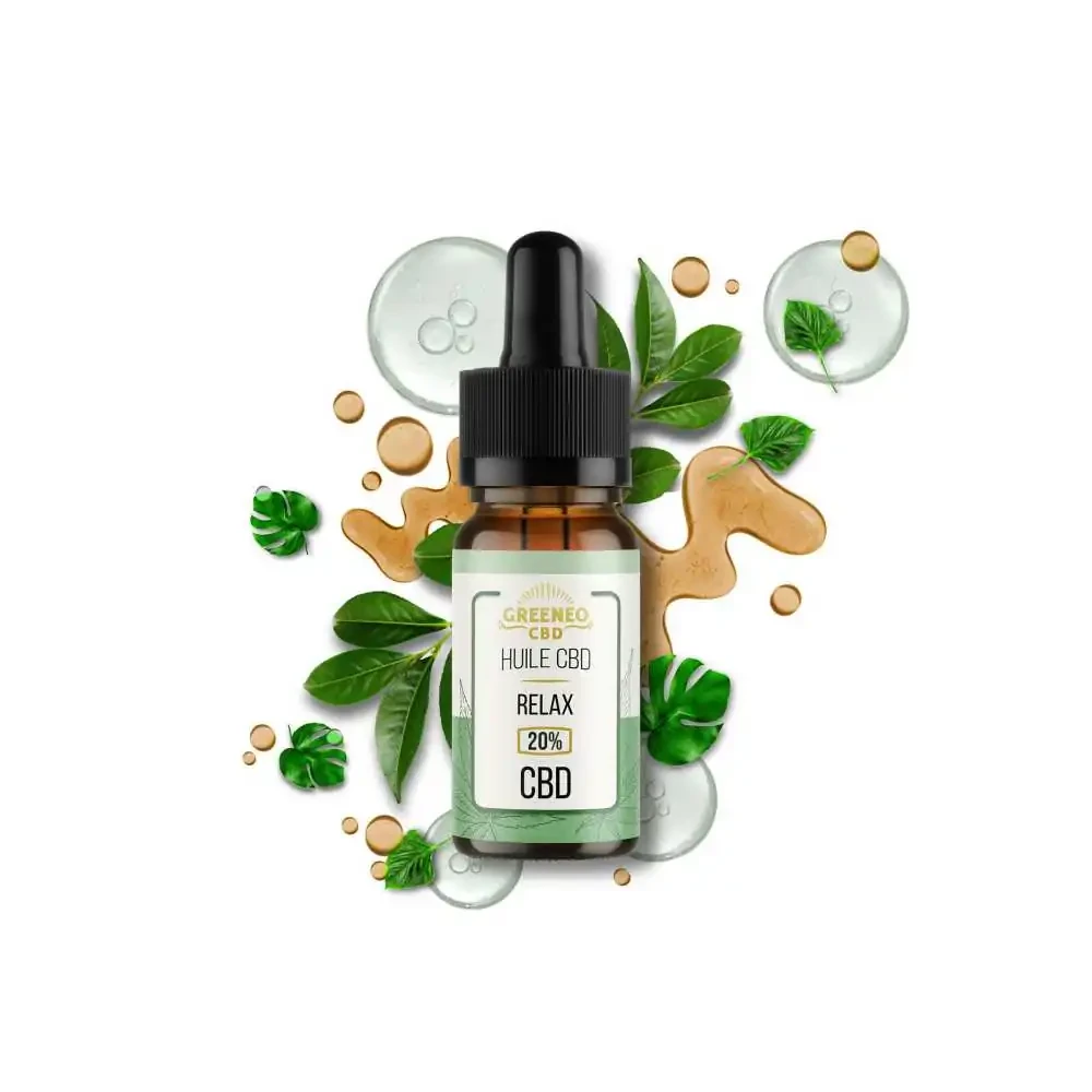 Huile isolat CBD 20% relax | GREENEO - Produit CBD sur Le Marché du CBD