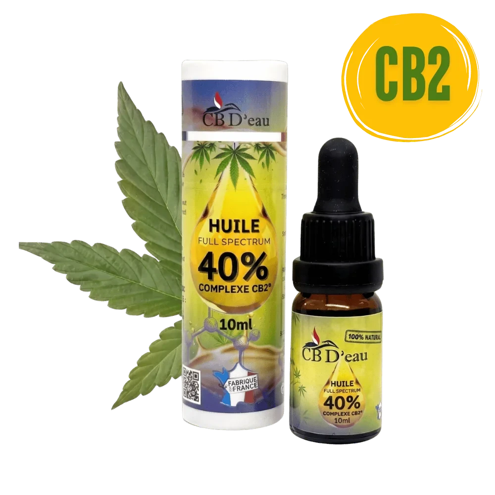 Huile CB2 40% - Full spectrum - CBD'eau - Produit CBD sur Le Marché du CBD